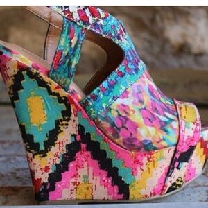 Colorful Women's Wedge Sandals